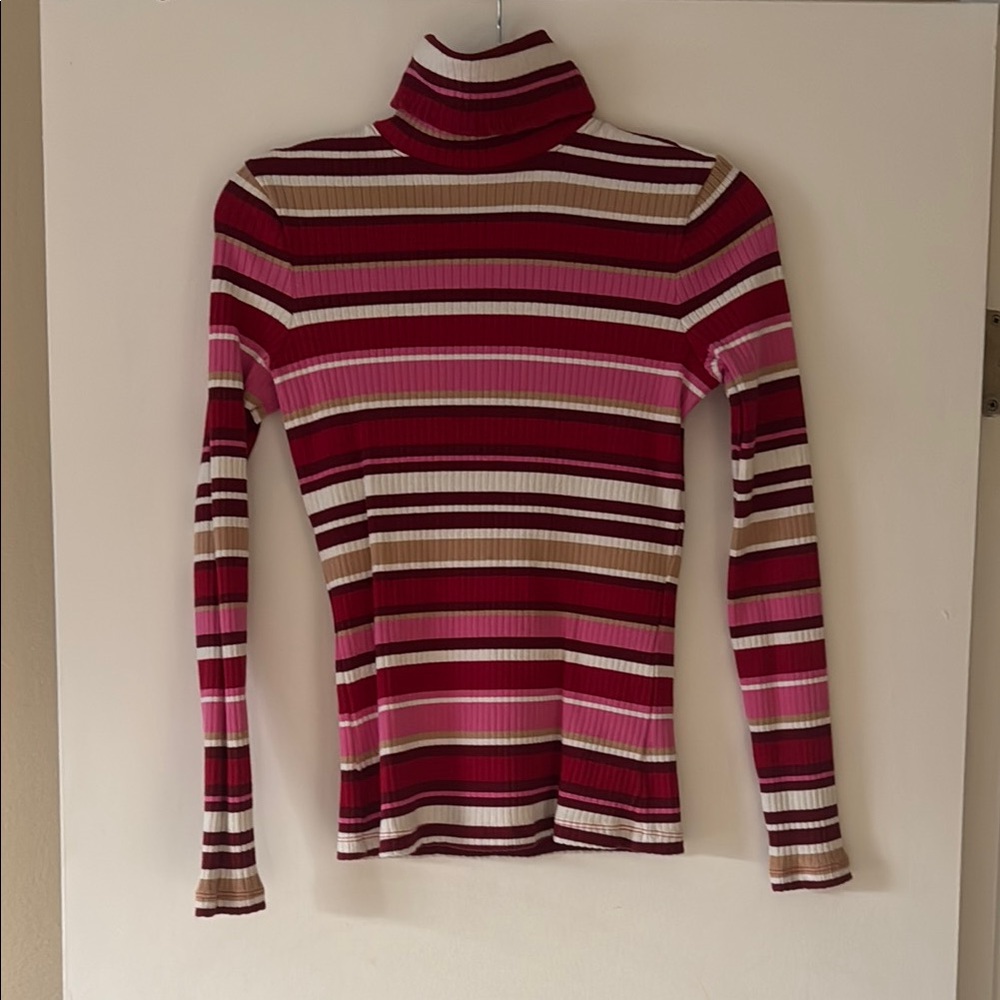Vineyard Vines Multicolor Striped Turtleneck Sweater